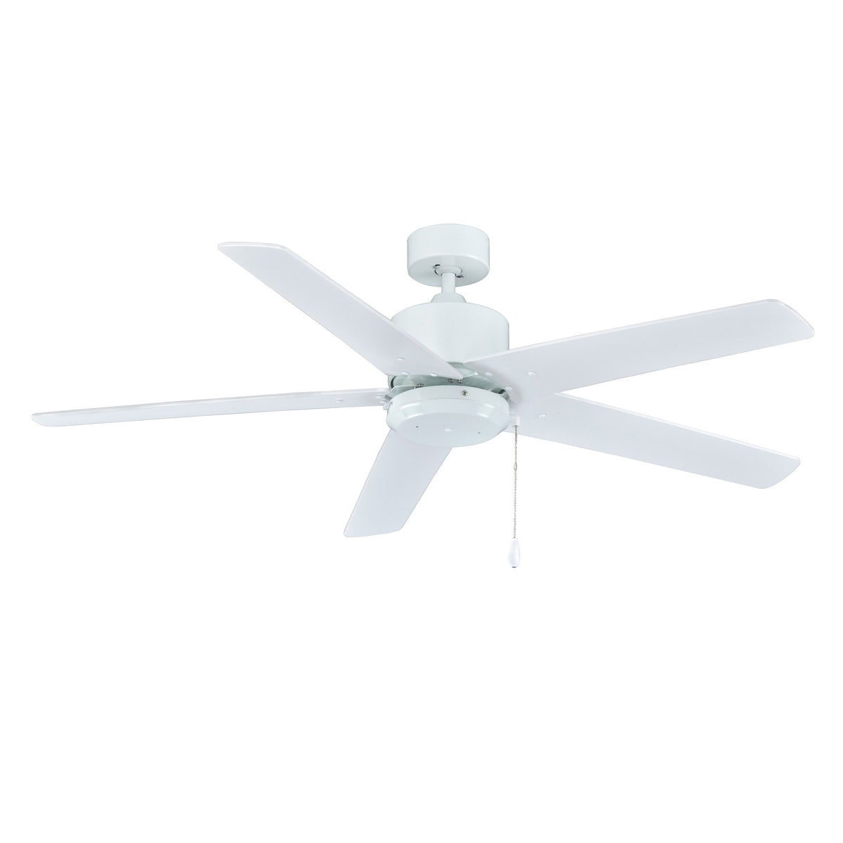 52 Inch Aldea IX AC White Outdoor Ceiling Fan 5-Blade