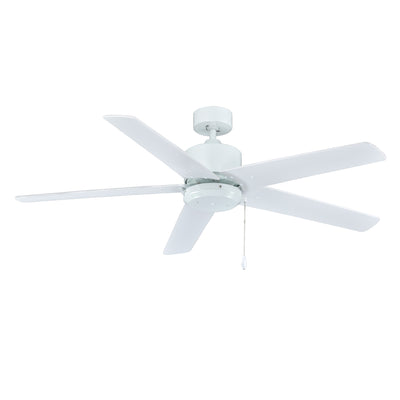 52 Inch Aldea IX AC White Outdoor Ceiling Fan 5-Blade