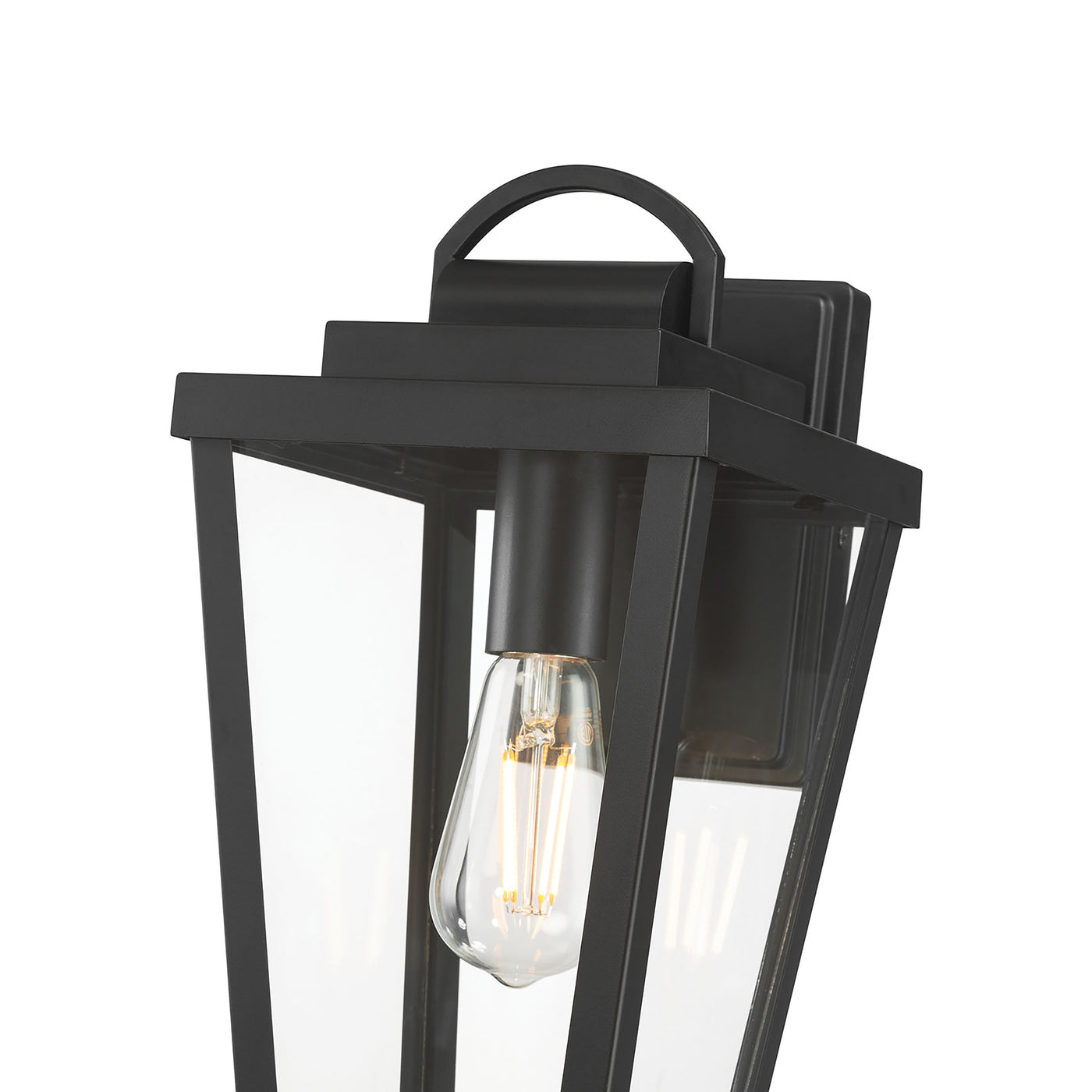 7'' Brenwick Powder Coated Black 1 Light Lantern