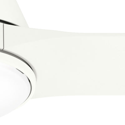 44 inch Aeronaut  Wi-Fi ENERGY STAR® Matte White Damp Rated Ceiling Fan with LED Light Kit