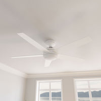 52 inch Zayden Fresh White Ceiling Fan with LED Light Kit and Handheld Remote
