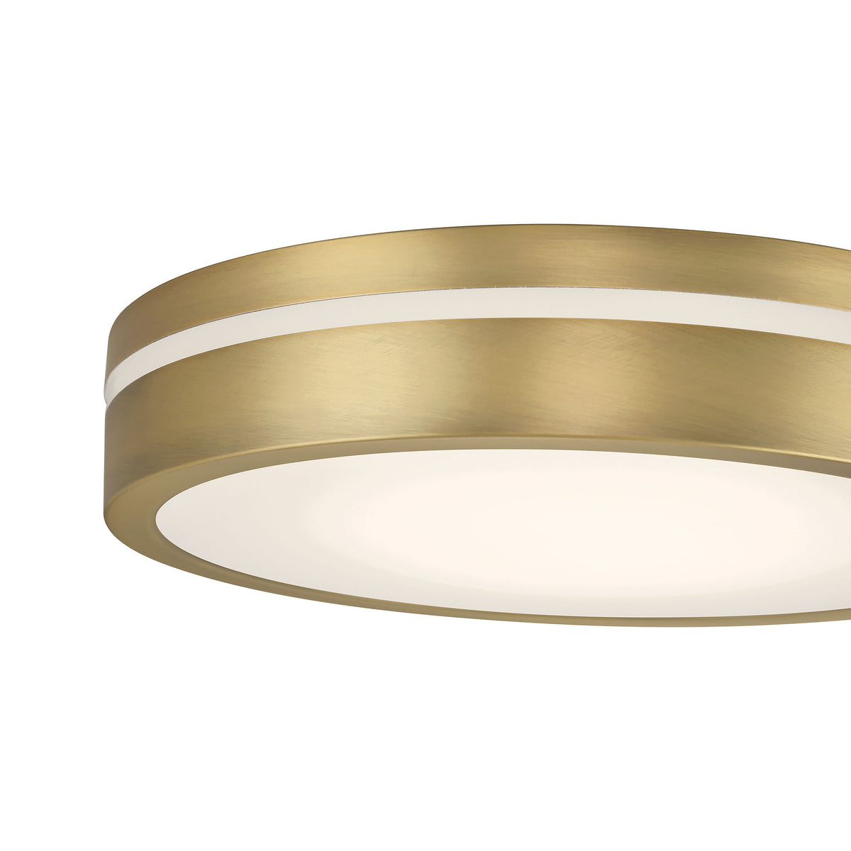 2.5'' Soltra Vintage Brass  Light Flush Mount