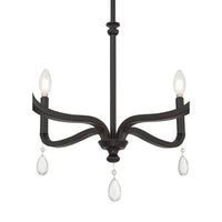 17.5'' Viremont Matte Black 4 Light Chandelier