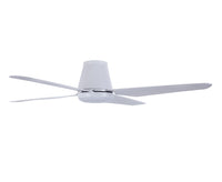 Aria Hugger 52 Inch White Fan with 1 Light and Remote