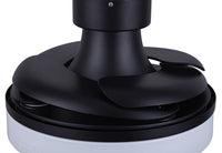 36 Inch Matte Black Retractable Blade Ceiling Fan