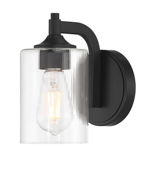 5 Ryehouse Matte Black 1 Light Wall Sconce