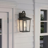 7'' Fetterton Powder Coated Black 1 Light Wall Sconce
