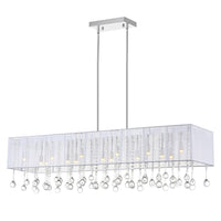 Water Drop 17 Light Chrome Chandelier