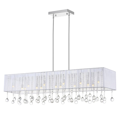 Water Drop 17 Light Chrome Chandelier