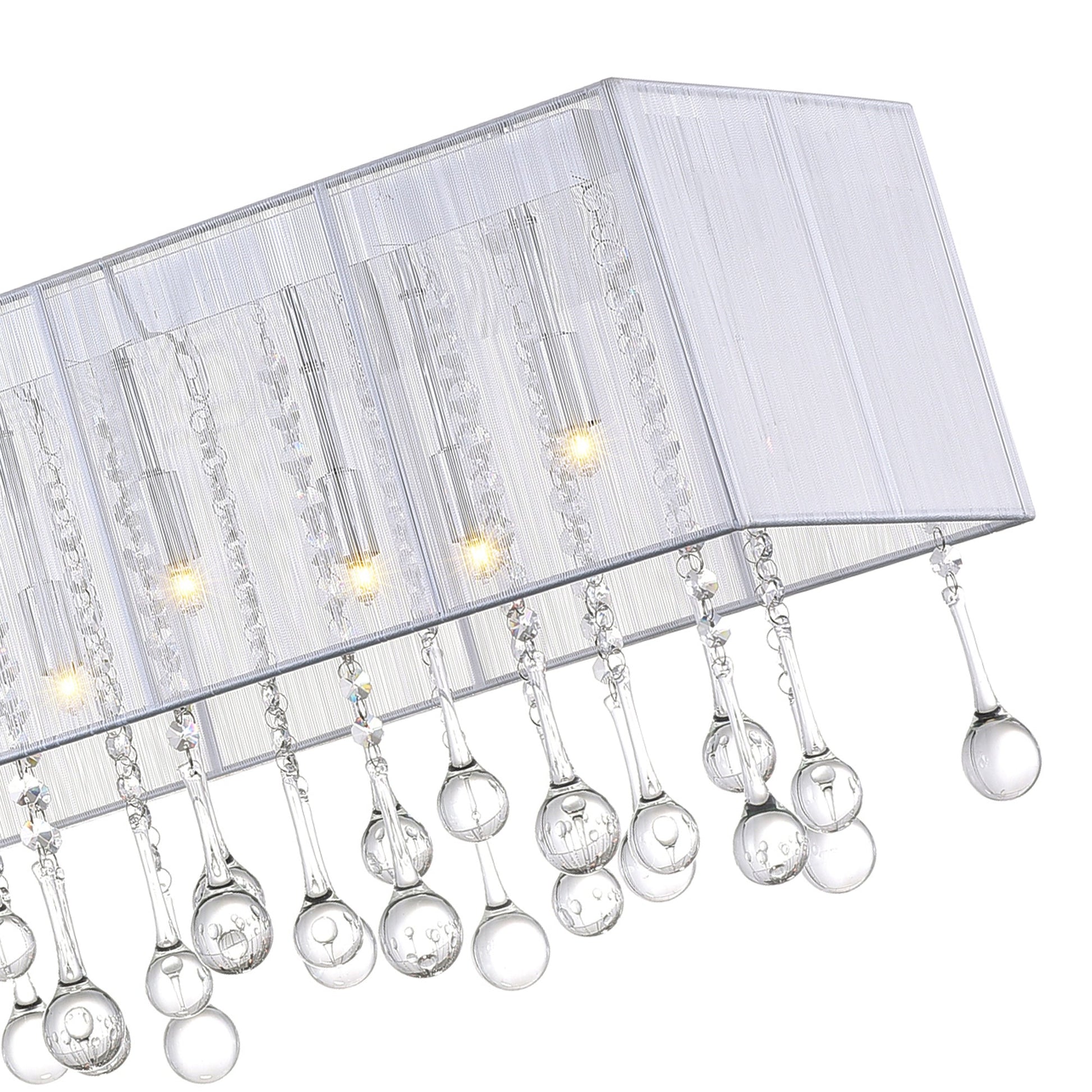 Water Drop 17 Light Chrome Chandelier