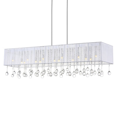 Water Drop 17 Light Chrome Chandelier