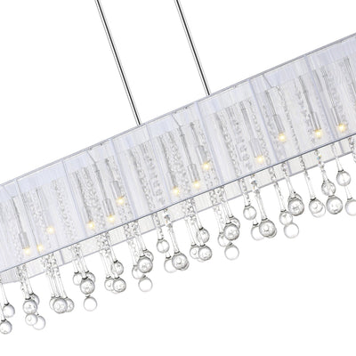 Water Drop 17 Light Chrome Chandelier