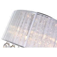 Water Drop 6 Light Chrome Flush Mount