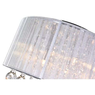 Water Drop 6 Light Chrome Flush Mount