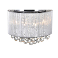 Water Drop 6 Light Chrome Flush Mount