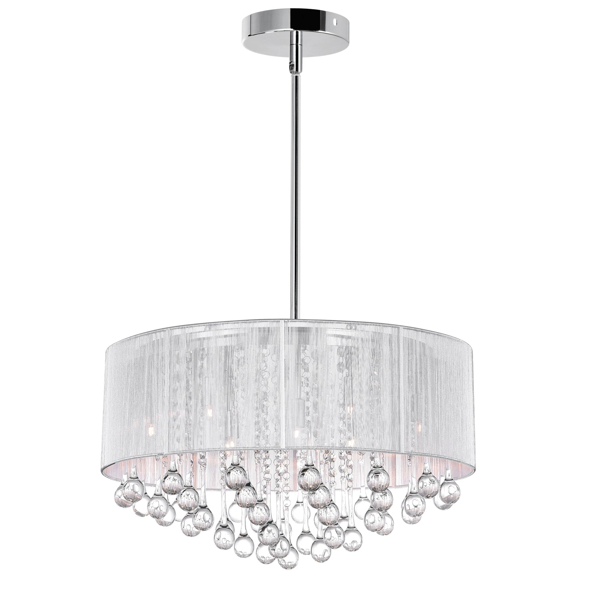 Water Drop 9 Light Chrome Chandelier