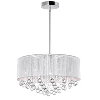 Water Drop 9 Light Chrome Chandelier