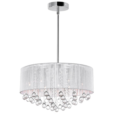 Water Drop 9 Light Chrome Chandelier