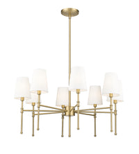 15.75'' Adorra Vintage Brass 8 Light Chandelier