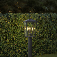23'' Fetterton Powder Coated Black 3 Light Post Lantern