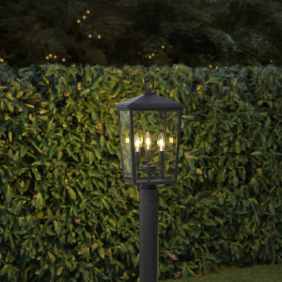 23'' Fetterton Powder Coated Black 3 Light Post Lantern