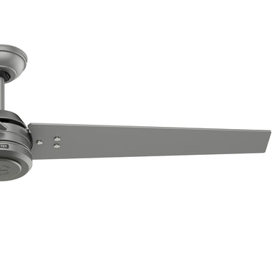 60 inch Cassius ENERGY STAR® Matte Silver Damp Rated Ceiling Fan and Wall Control