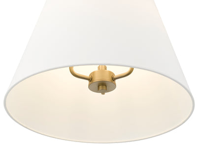 24'' Adorra Vintage Brass 3 Light Pendant