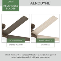 60 inch Aerodyne Wi-Fi ENERGY STAR® Matte Bronze Ceiling Fan with LED Light Kit and Handheld Remote