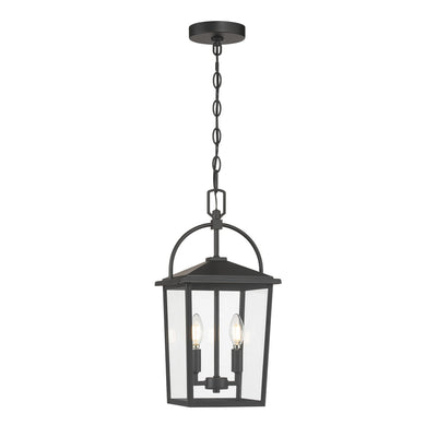19.25'' Strathden Powder Coated Black 2 Light Hanging Lantern
