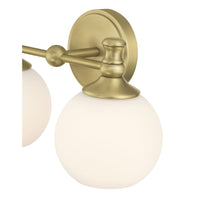 14.75'' Orlisse Vintage Brass 2 Light Bath Vanity