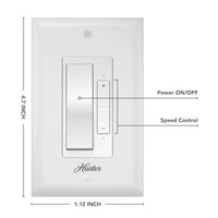 Hunter No Light Wall Controller