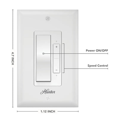 Hunter No Light Wall Controller