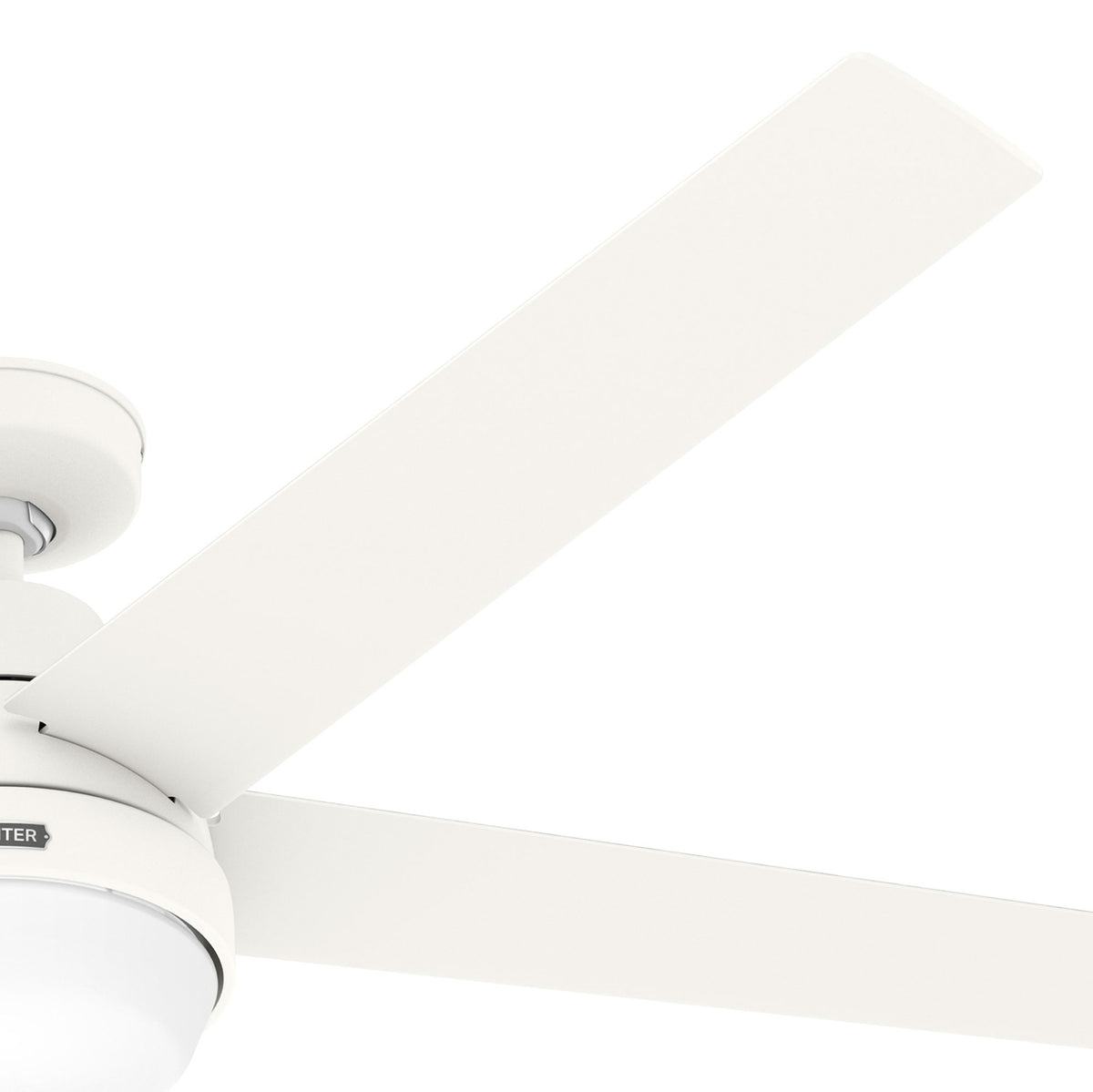 60 inch Aerodyne Wi-Fi ENERGY STAR® Matte White Ceiling Fan with LED Light Kit and Handheld Remote