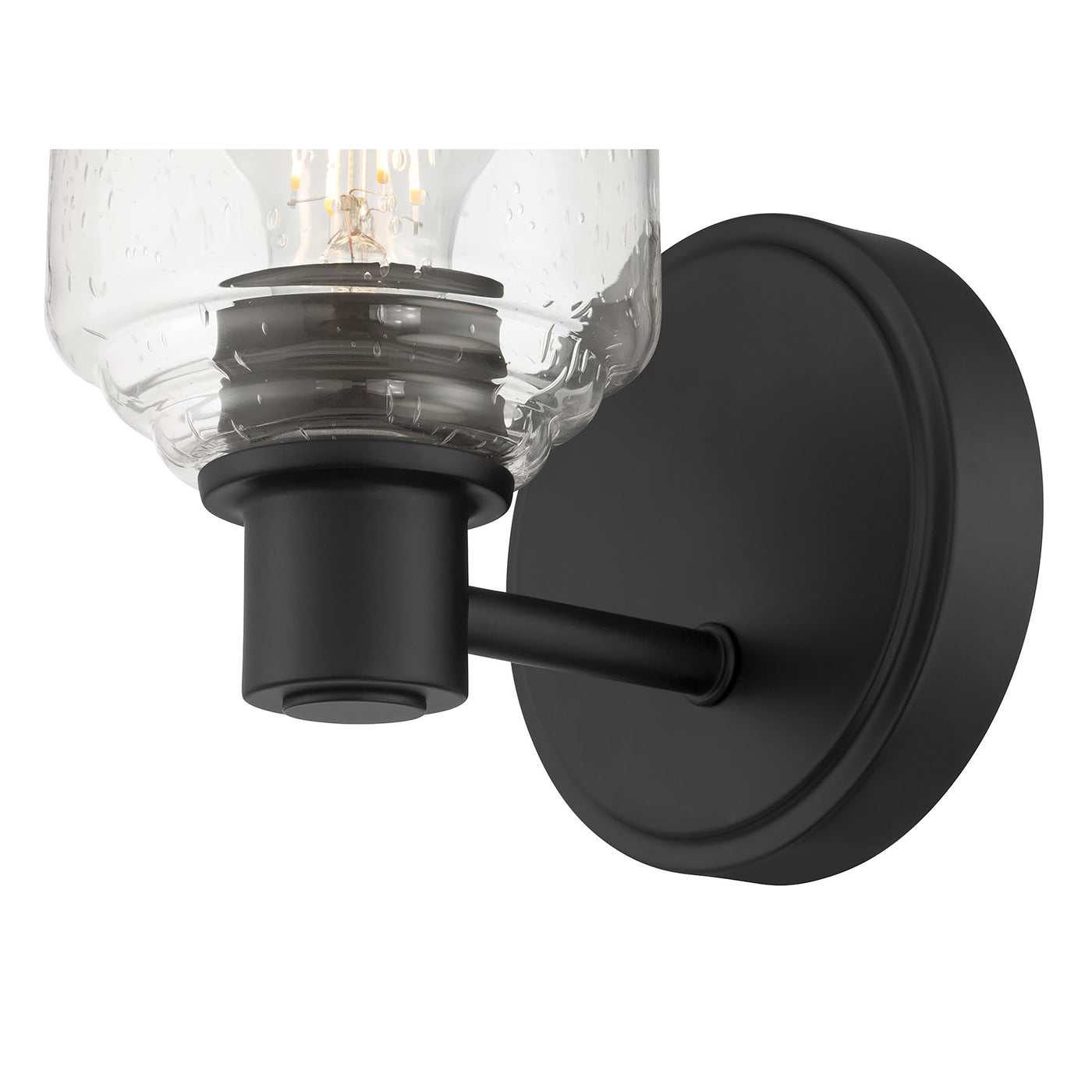 5'' Vessair Matte Black 1 Light Wall Sconce