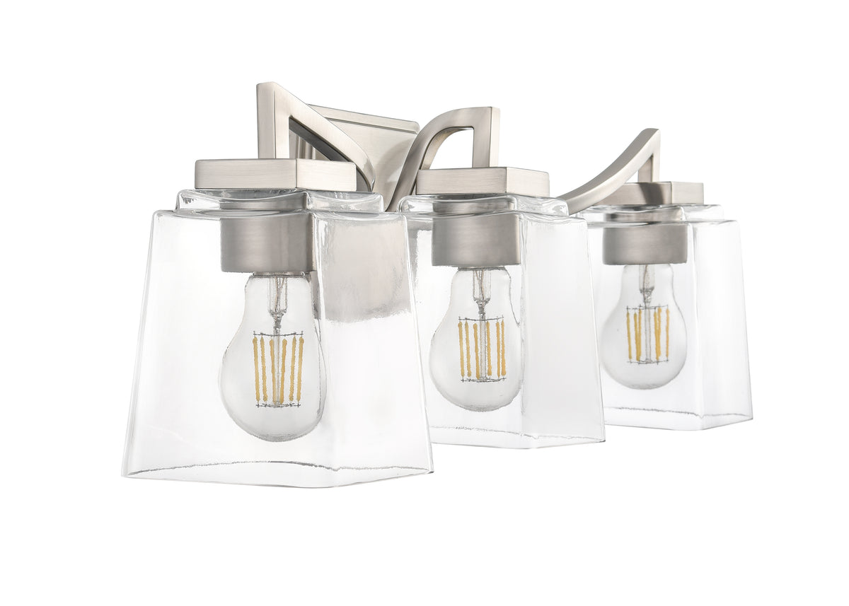 23.5'' Avenna Brushed Nickel 3 Light Bath Vanity