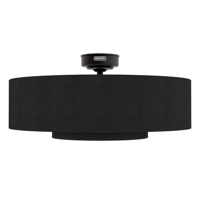 30 inch Brookside Matte Black Ceiling Fan with LED Light Kit and Remote