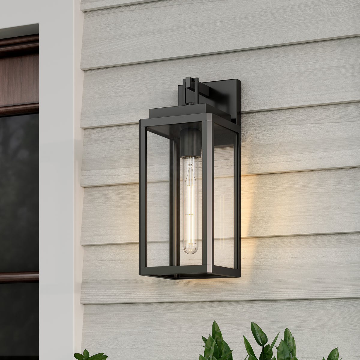 6'' Alpharetta Powder Coated Black 1 Light Lantern