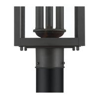 20.5'' Halston Powder Coated Black 3 Light Post Lantern