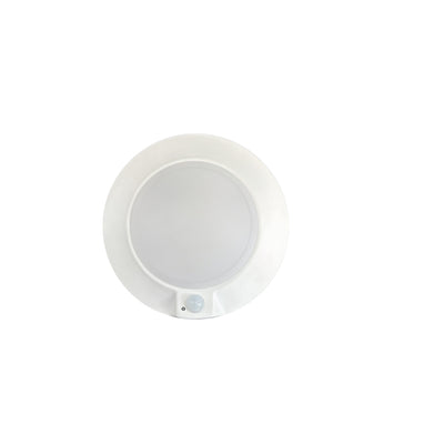 6-inch White Wall Light with 5-CCT Selectable White, 14W Output and Motion Sensor