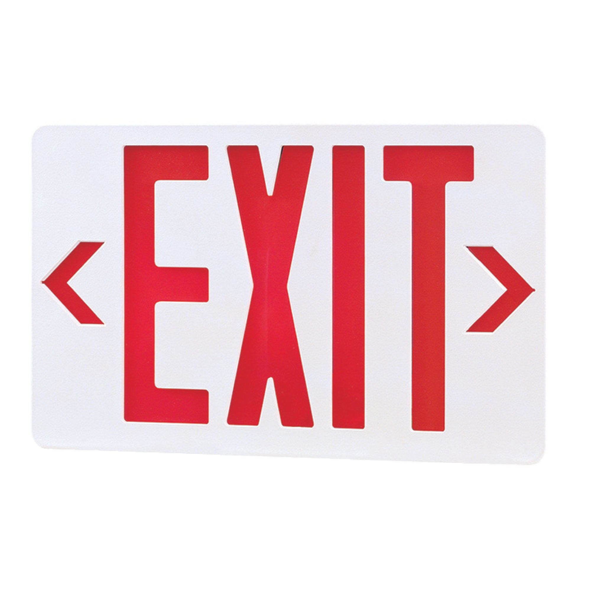 11.75-inch White Double Face Exit Sign with 2.5W Output
