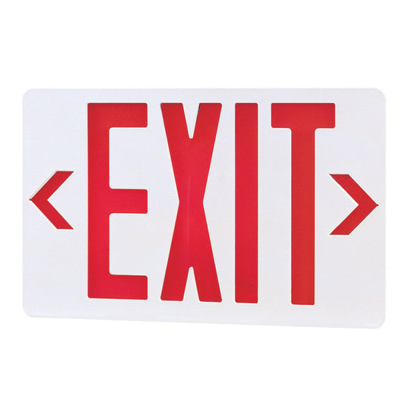 11.75-inch White Double Face Exit Sign with 2.5W Output