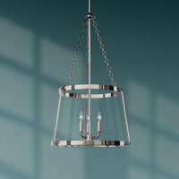 30'' Adabella Polished Nickel 5 Light Pendant