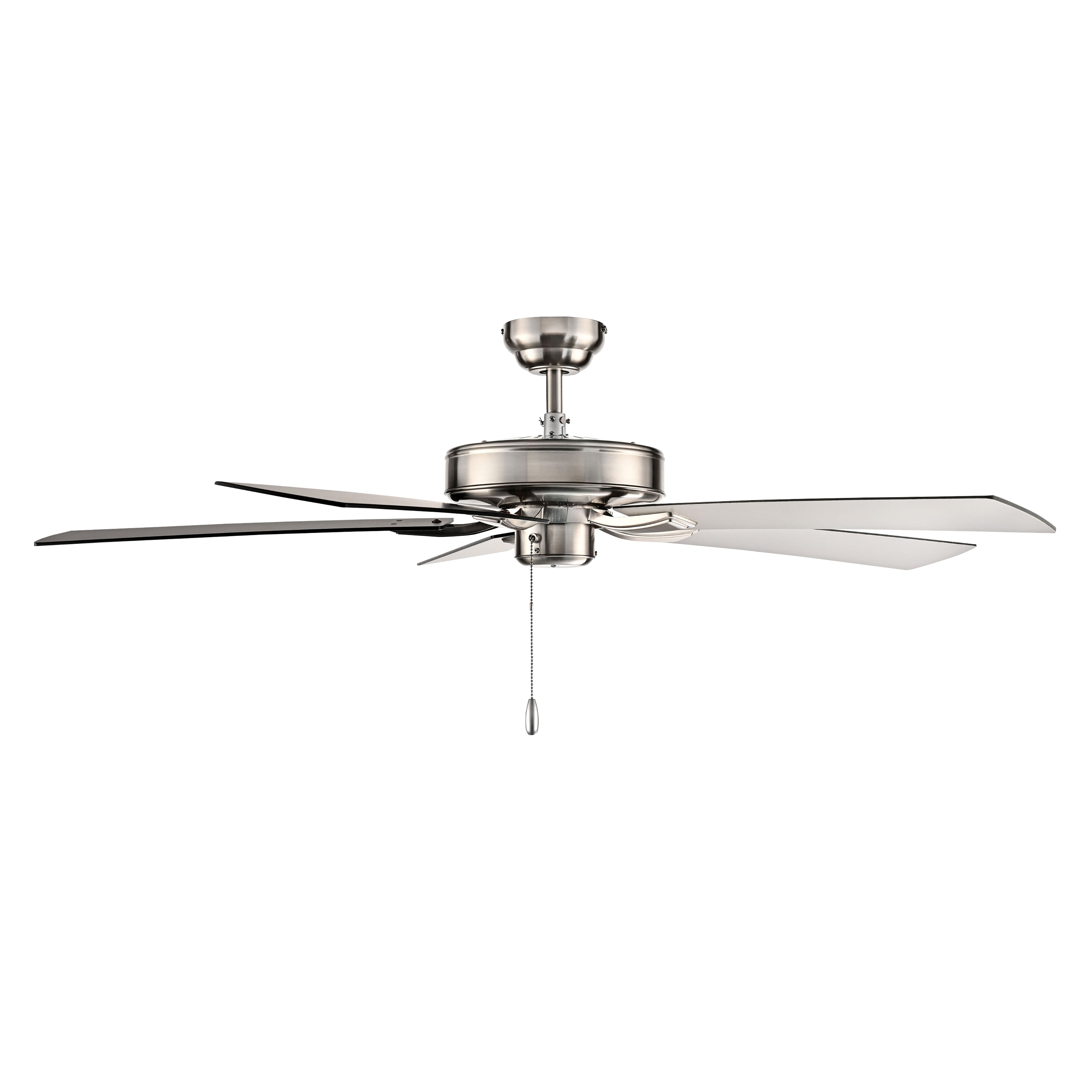 52 Inch Brisden AC Brushed Nickel Indoor Ceiling Fan 5-Blade Reversible