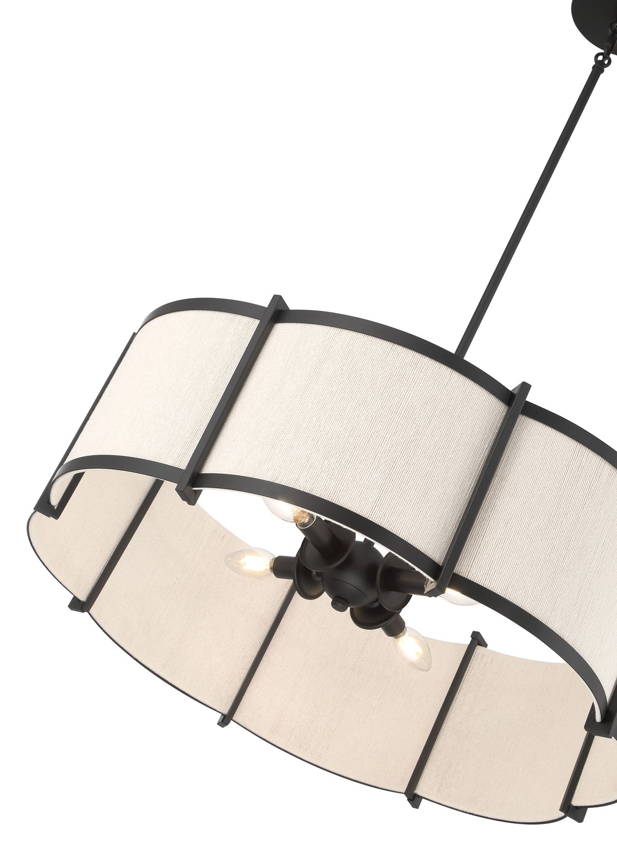 9'' Marlbeck Matte Black 4 Light Pendant