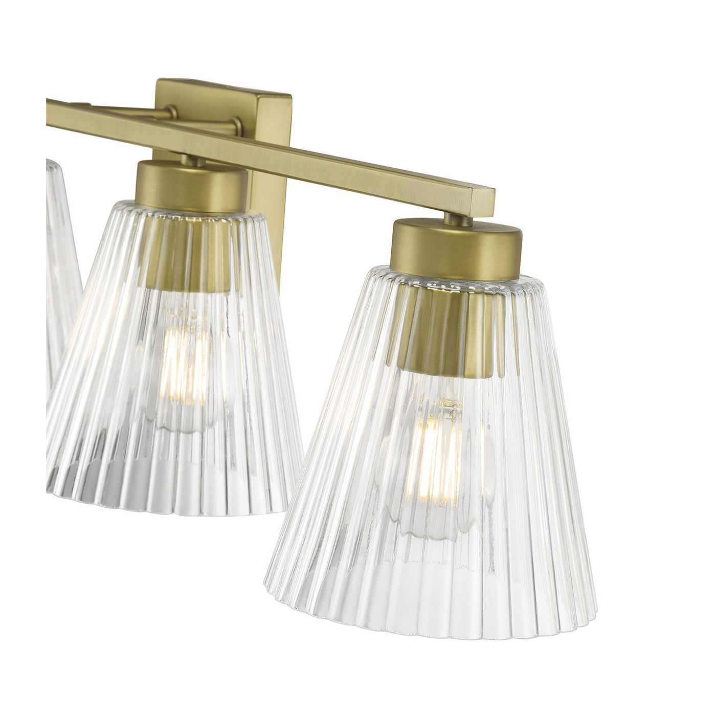 31.75'' Riville Vintage Brass 4 Light Bath Vanity