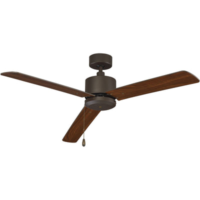 52 Inch Aldea III AC Oil Rubbed Bronze Indoor Reversible Ceiling Fan 