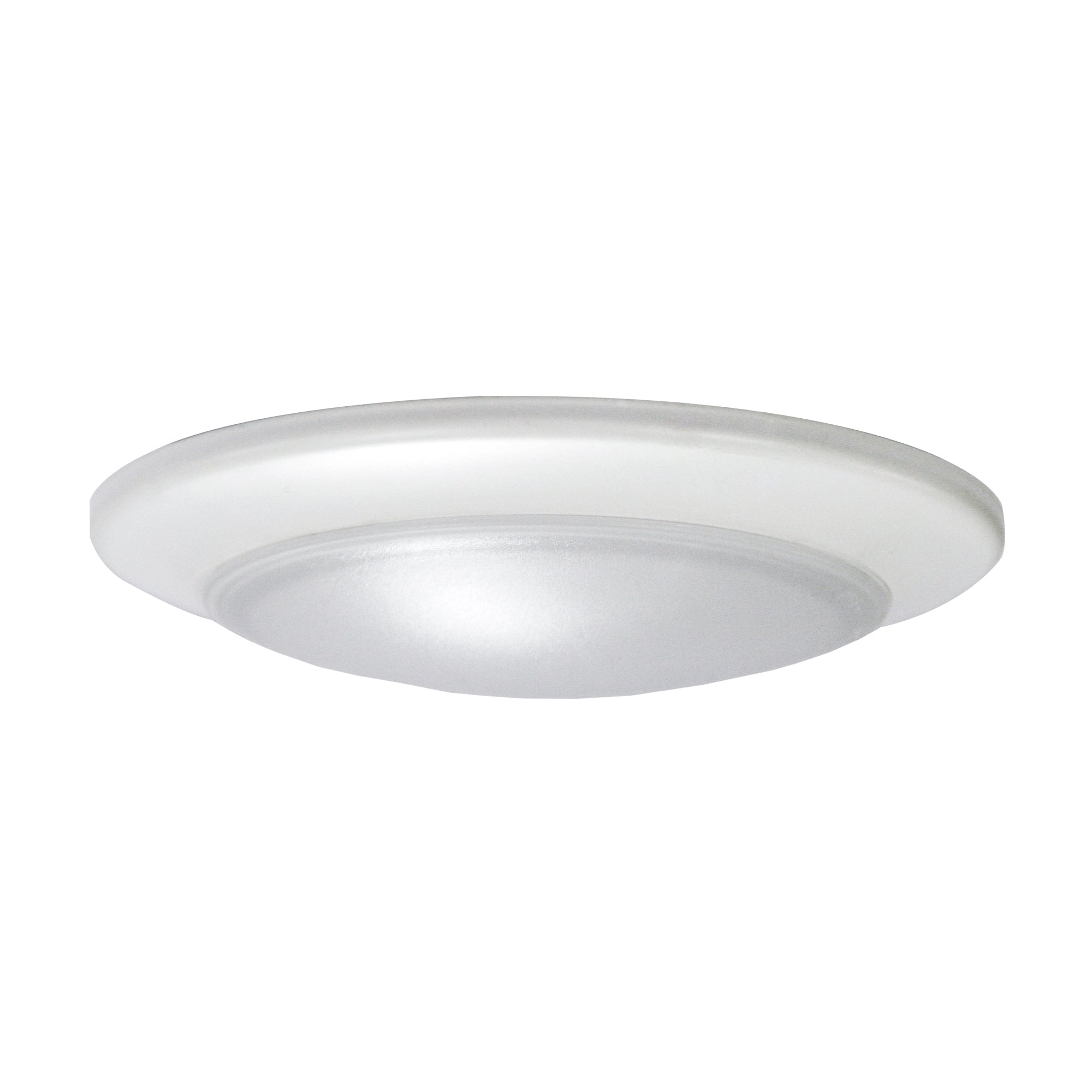 4-inch-White-Outdoor-Flush-Mount-Light-with-3000K-Light,-Frosted-Lens,-12W-Output-and-High-Output