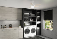 44 inch Anisten Fresh White Ceiling Fan with LED Light Kit and Pull Chain
