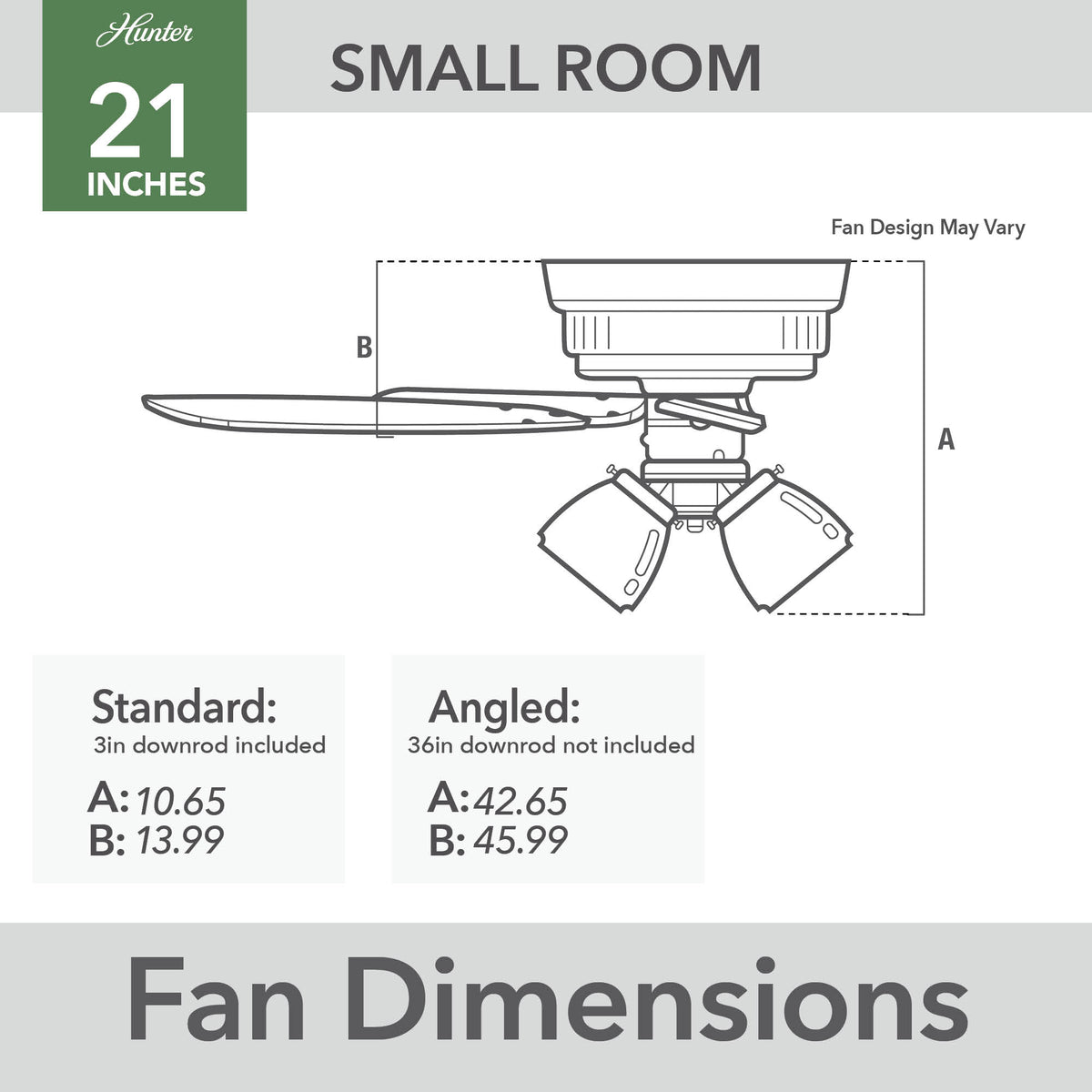 20 inch Rotonda Matte Black Ceiling Fan with LED Light Kit and Handheld Remote