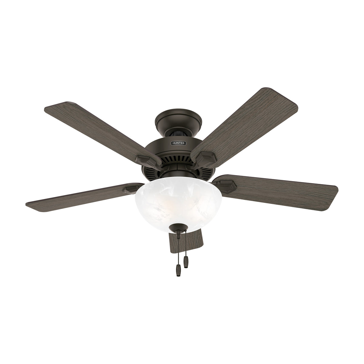 44 inch Swanson ENERGY STAR® New Bronze Ceiling Fan with LED Light Kit and Pull Chain